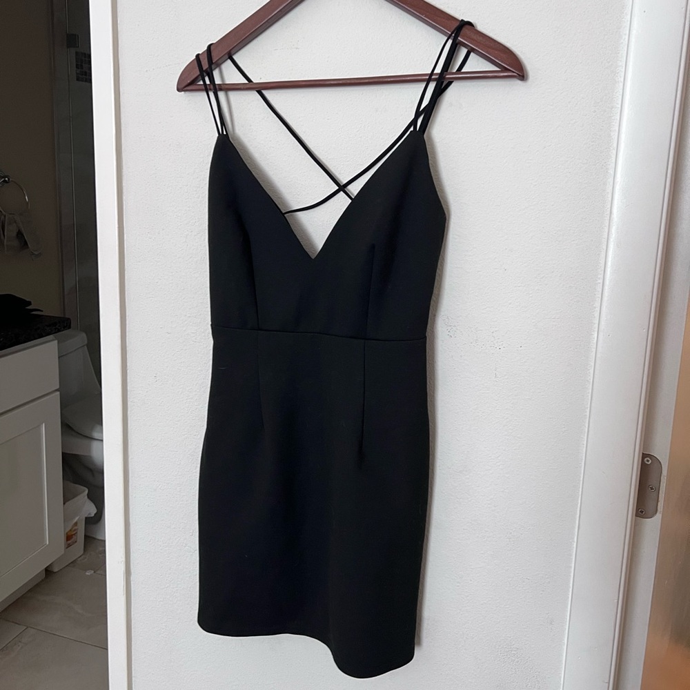 tobi black cocktail dress